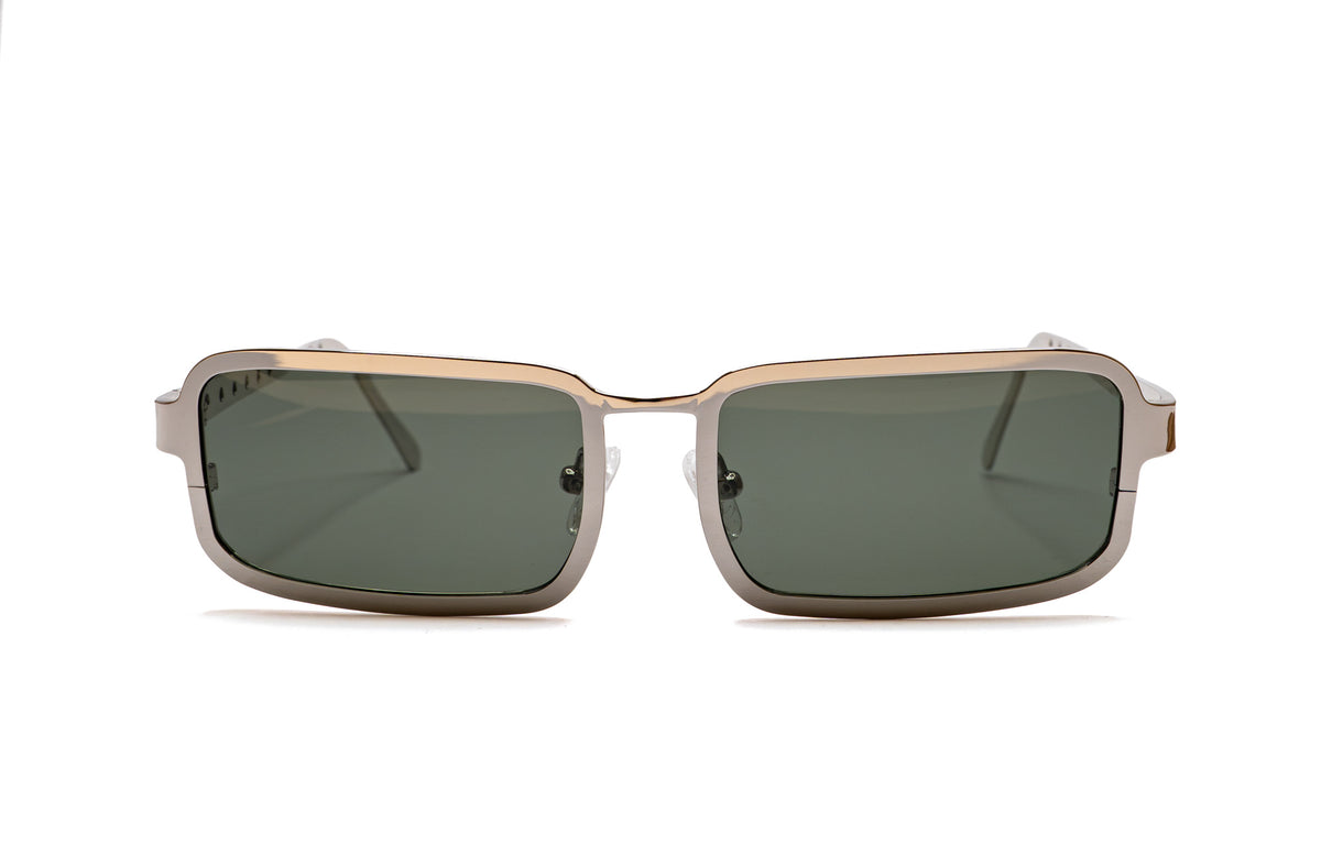 Gafas de sol Drip Plata verde — vista frontal